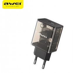 Charger Mobile Awei 5V 2.4A Usb To Type-C C9T Black